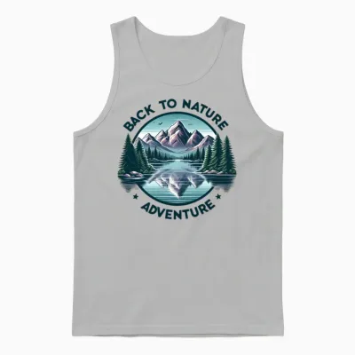 Back to Nature Adventure Unisex Tank Top - Ash
