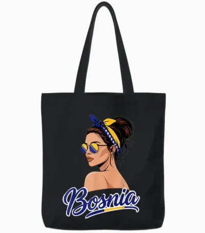 Bosnien Und Herzegowina Flagge Bosnian Pride Tote Bags - Black
