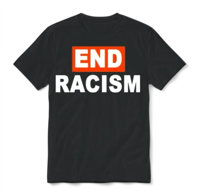 Nfl End Racism Unisex T-Shirt - Black