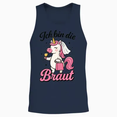 Ich Bin Die Braut Einhorn Junggesellenabschied Frauen Jga Unisex Tank Top - Navy