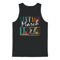 March 1974 Jubilee 1974 Legends March Unisex Tank Top - Black – 1