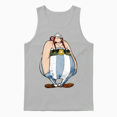 Asterix & Obelix Obelix Sulking Unisex Tank Top - Ash