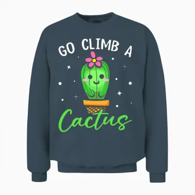 Funny Succulent Unisex Sweatshirt - Dark Heather