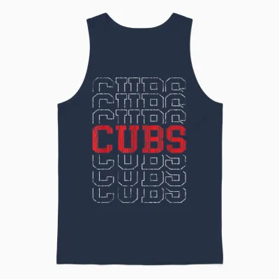 Vintage Cubs Gifts for Men Women Boys Girls Unisex Tank Top - Navy