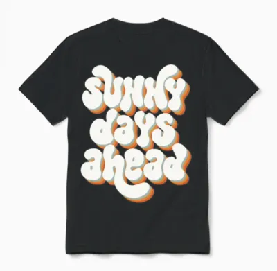 Sunny Days Unisex T-Shirt - Black