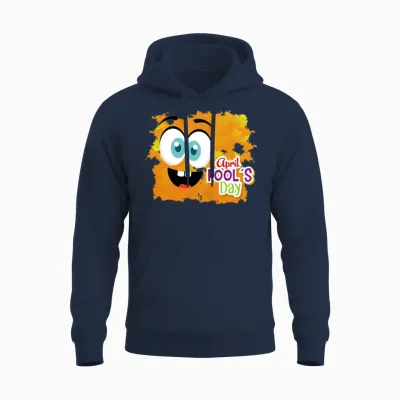 Funny Design Unisex Hoodie - Navy