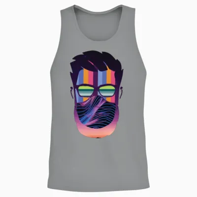 Gaming Retro Mask Man Unisex Tank Top - Sport Grey