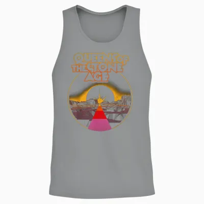 Official Queens of the Stone Age Desert Sun Unisex Tank Top - Sport Grey