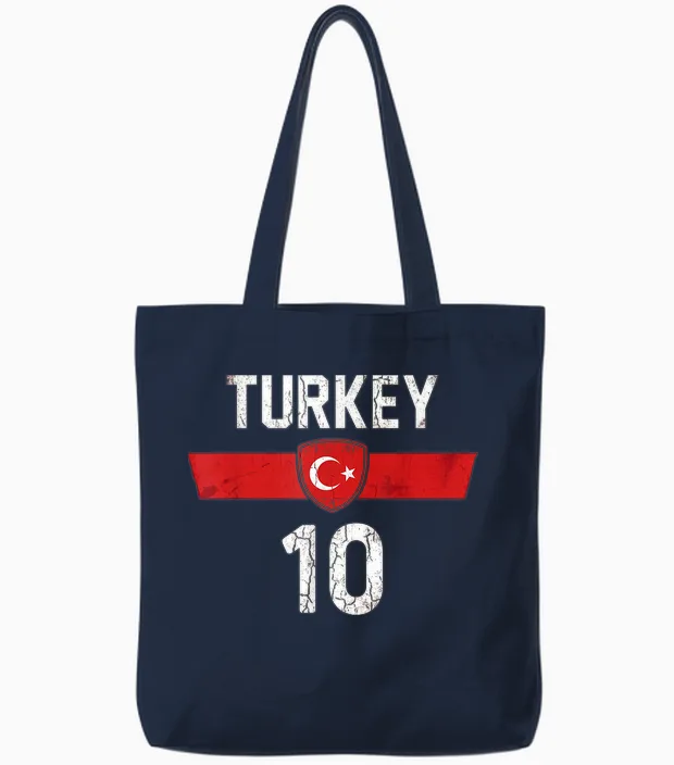 Cadeau Türkiye Pour La Turquie Football Football Europe Turk Tote Bags in Navy