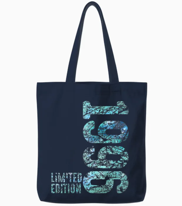 30th Birthday Man Woman 30 Years 1996 Funny Gift Tote Bags in Navy