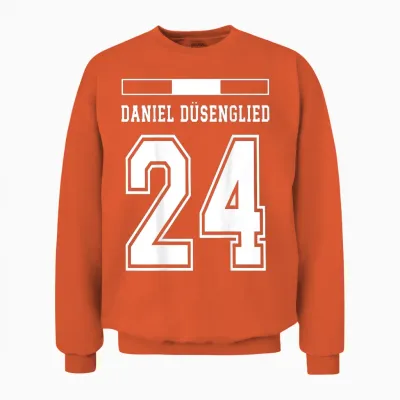 österreich Trikot Lustige Namen Daniel Düsenglied Unisex Sweatshirt - Orange