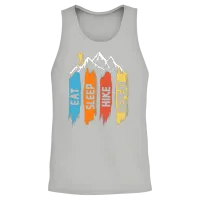 Eat Sleep Hike Repeat, Eat Sleep Hike Unisex Tank Top - Ash – 2