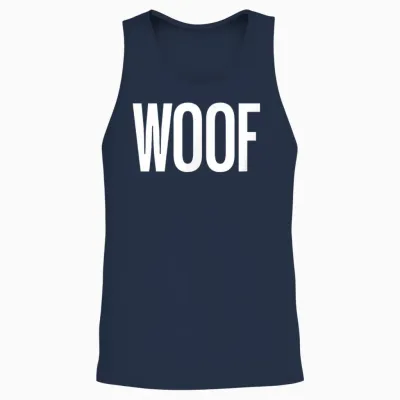 Chemise « That Says Woof » - Un Design Qui Dit Woof Unisex Tank Top - Navy