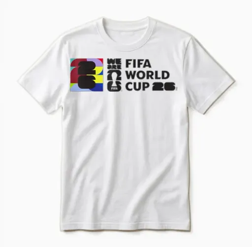 Fifa World Cup26 Event Colorblock Unisex T-Shirt in White