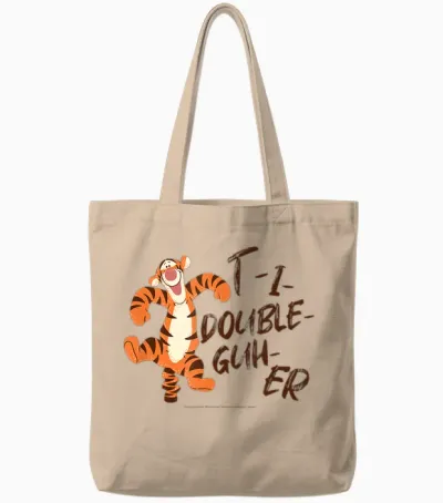 Disney Winnie the Pooh Lunar New Year Tigger Bounce Tote Bags - Natural