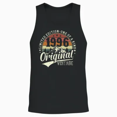 Vintage 1996 Limited Edition Gift Unisex Tank Top - Black