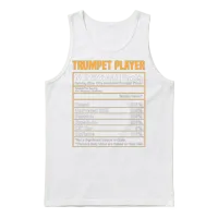 Nutritional Facts Trumpet Funny Trumpet Gift Unisex Tank Top - White – 1