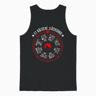 Cologne Lucky Wheel Et Kölsche Jlöcksrad Et Kütt Cologne Carnival T-Shirt, Black Unisex Tank Top - Black