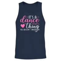 Funny Dance Quotes Unisex Tank Top - Navy – 2