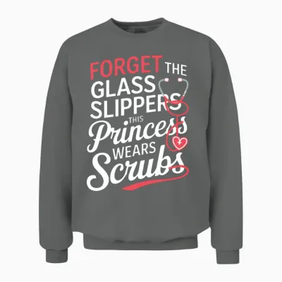 Funny Nurse Unisex Sweatshirt - Graphite Heather