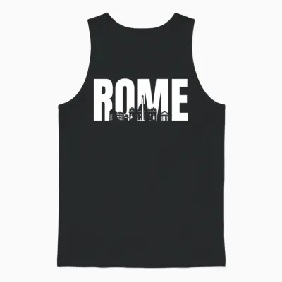 Rome Unisex Tank Top - Black