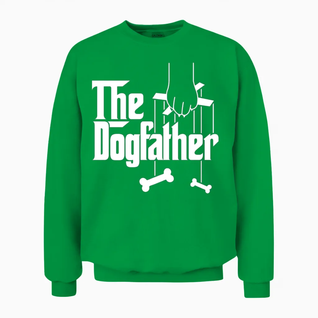 The Dogfather Unisex Sweatshirt in Irish Green