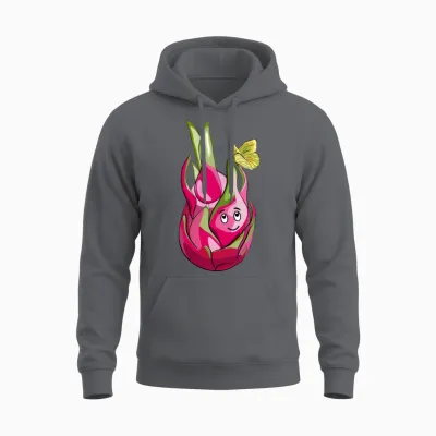 Funny Dragonfruit Unisex Hoodie - Charcoal