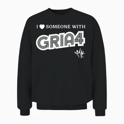 I Love Someone with Gria4 Unisex Sweatshirt - Black