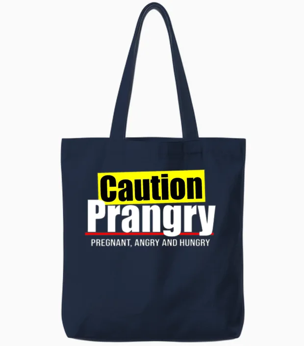Prangry Funny Quote - Memes & Humor Tote Bags in Navy