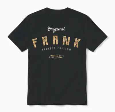 Frank Limited Edition T-Shirt, Black, S Unisex T-Shirt - Black