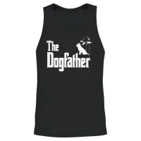 Dog Father Dog Friend Cute — Lovers Gift Unisex Tank Top - Black – 2