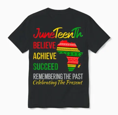 Juneteenth Is My Independence Day African 1865 Juneteenth Unisex T-Shirt - Black