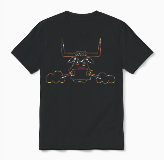 Astrodome Scoreboard Bull Unisex T-Shirt in Black