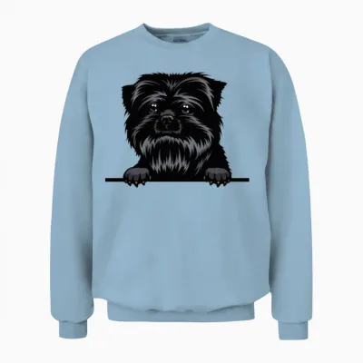 Affenpinscher Dog Unisex Sweatshirt - Light Blue