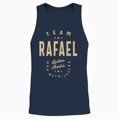 Rafael Funny Team Name Rafael T-Shirt, Black, S Unisex Tank Top - Navy