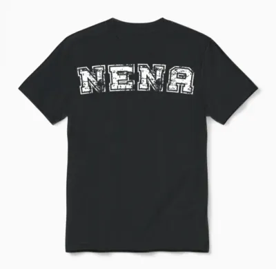 Classic Nena Varsity College Style Graphic Mother's Day Unisex T-Shirt - Black
