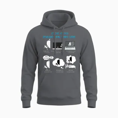 Climbing Mountain Climber Free Time Humour Man Woman T-Shirt, Black, S Unisex Hoodie - Charcoal