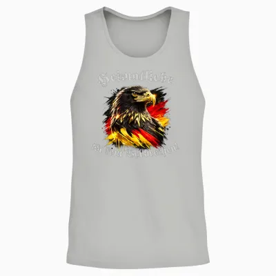 Heimatliebe Ist Kein Verbrechen! Deutscher Adler Klassik Unisex Tank Top - Ash