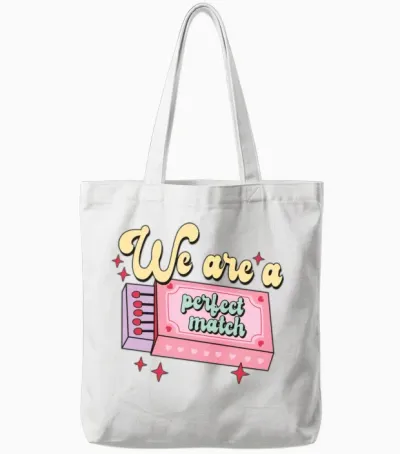 Retro Valentine Humor Tote Bags - White
