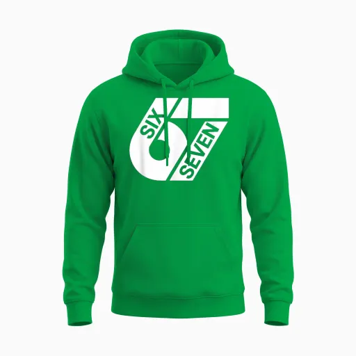 Six Seven Meme Funny Unisex Hoodie - Irish Green