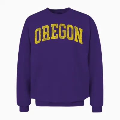 Vintage Oregon Men Oregon Women Retro Green Throwback Unisex Sweatshirt - Purple