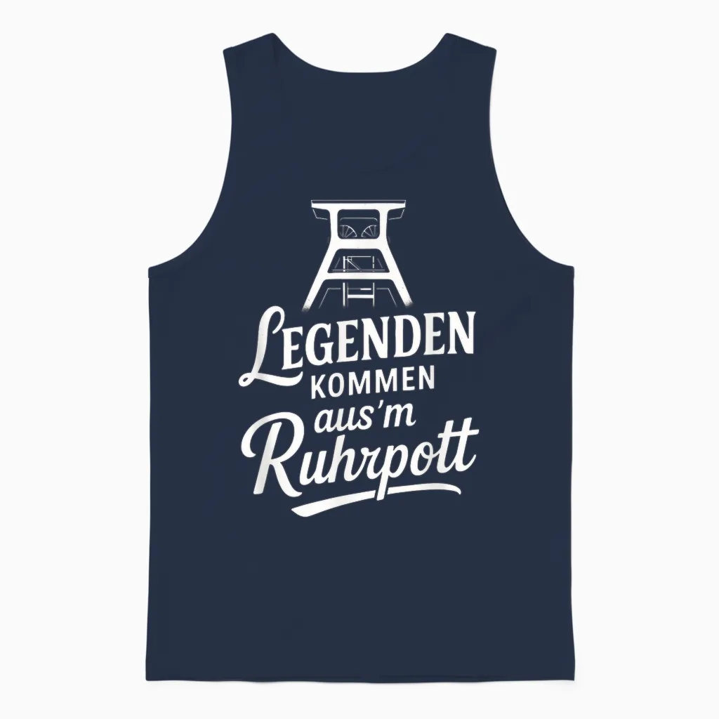 Legenden Kommen Aus'm Ruhrpott - Ruhrpott Unisex Tank Top in Navy