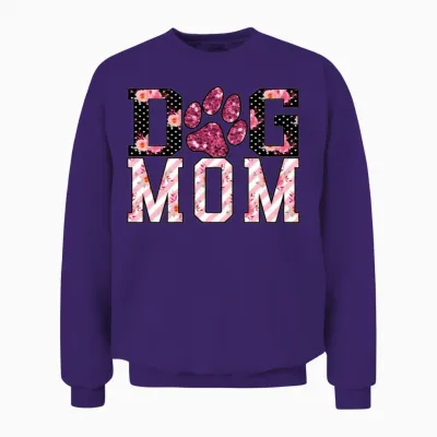 Dog Mom Unisex Sweatshirt - Purple