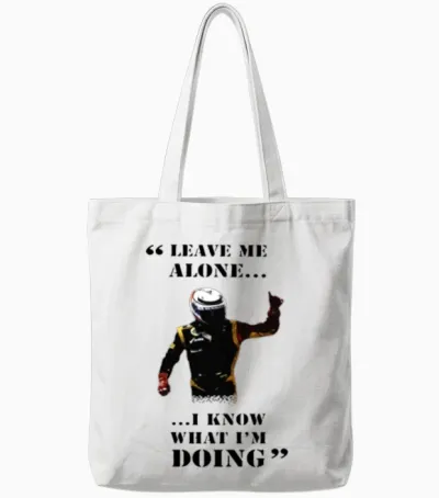 Kimi Raikkonen Logo Tote Bags - White