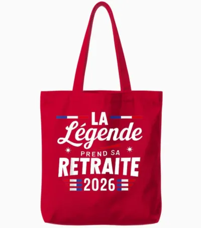 The Legend Retires 2026 Retired 2026 Tote Bags - Red
