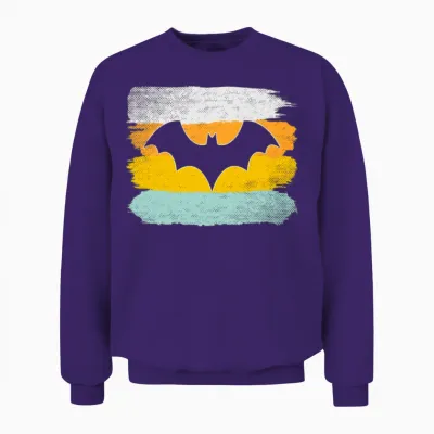 Bat Retro Unisex Sweatshirt - Purple
