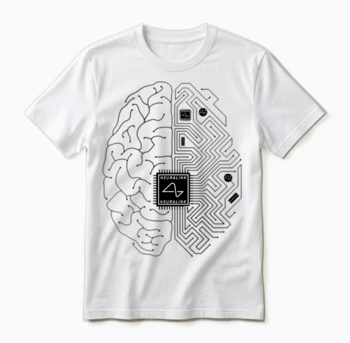 Neuralink Unisex T-Shirt in White