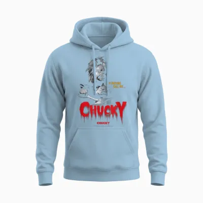 Chucky My Friends Call Me Chucky Vintage Unisex Hoodie - Light Blue