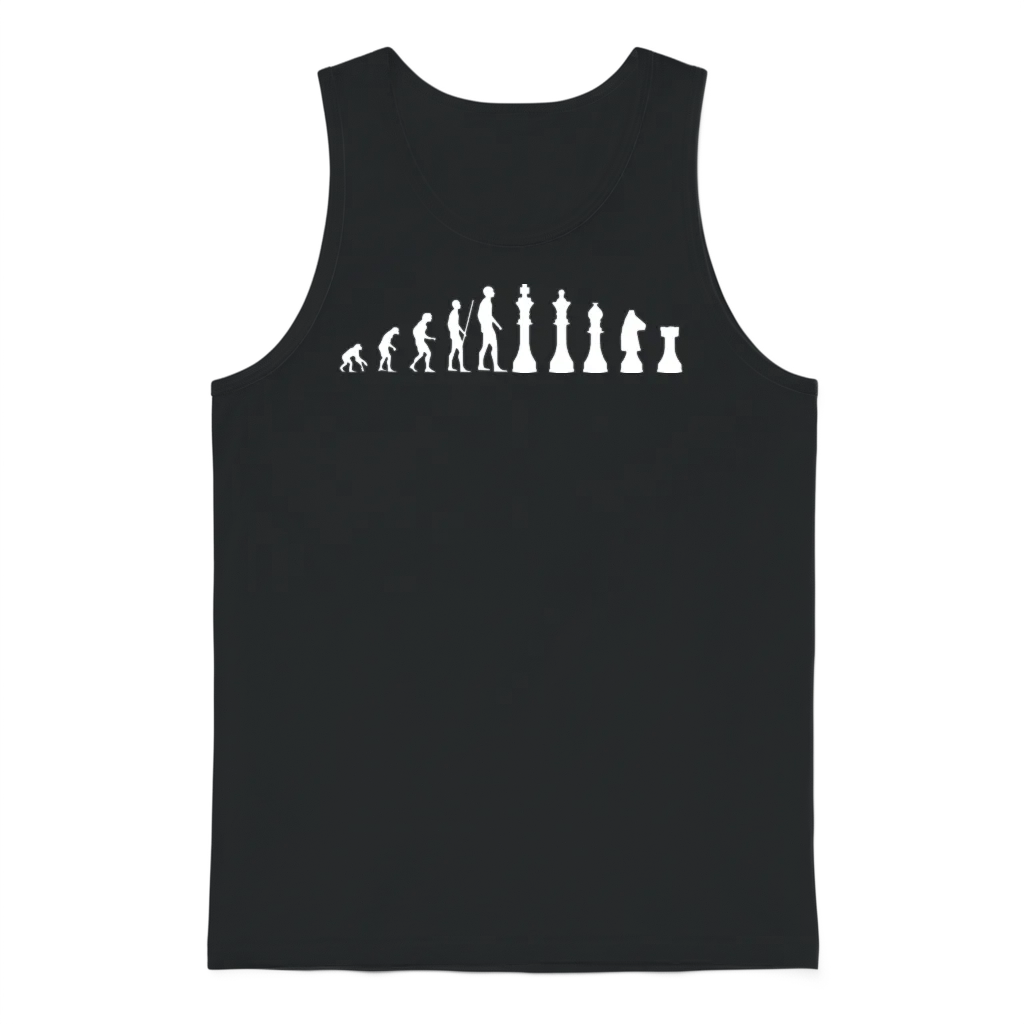Chess Evolution Chess Player Unisex Tank Top - Black