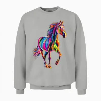 Horse Unisex Sweatshirt - Ash